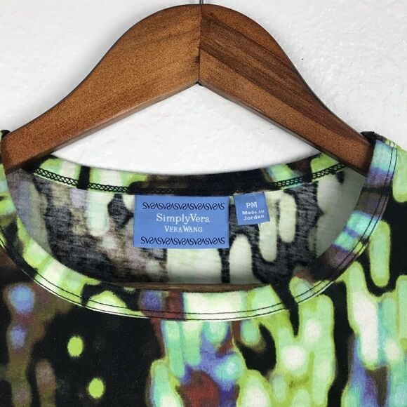 Simply Vera Vera Wang Abstract Print Top - Picture 3 of 4